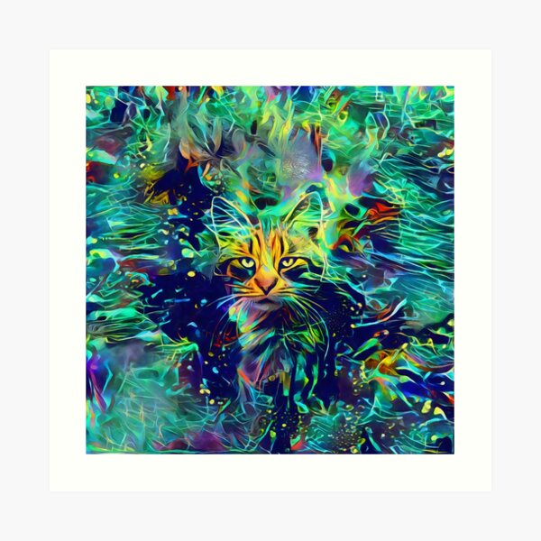 Deep Style Cat Art Print