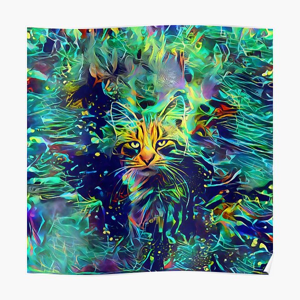 Deep Style Cat Poster