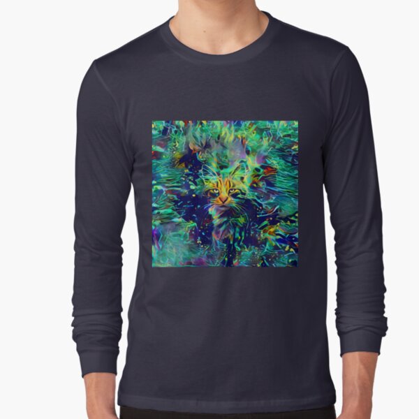 Deep Style Cat Long Sleeve T-Shirt