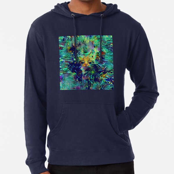 Deep Style Cat Lightweight Hoodie