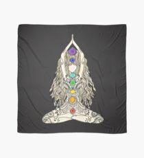 yoga lotus position namaste india sport meditation 7 chakras om spiritual Scarf