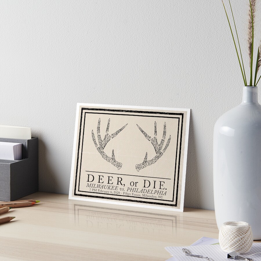 "Deer, or Die." Art Board Print