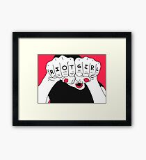 Riot Girl Framed Print