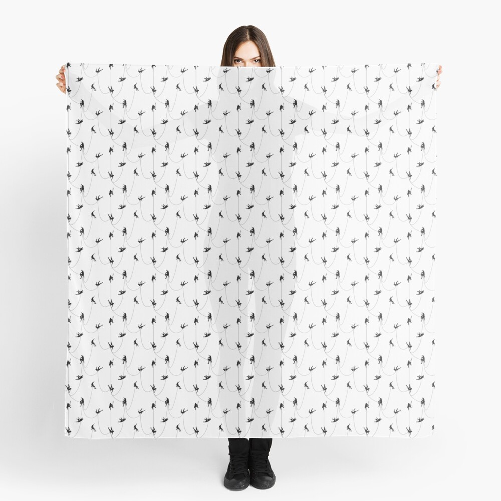 Mountain climbing (seamless pattern) Scarf