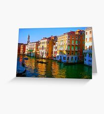 Venice - Central Canal Greeting Card