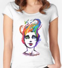 Camiseta entallada de cuello ancho The Fishes Inside my Head