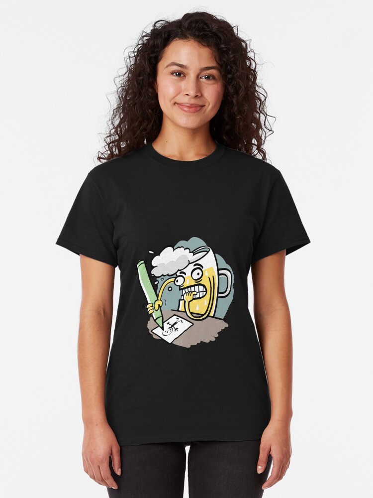 Alternate view of Drink and Draw Classic T-Shirt
