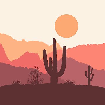 Desert Sunset Wrist Lanyard
