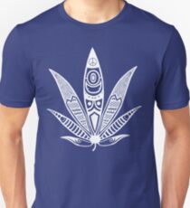 white psychedelic ganja Unisex T-Shirt