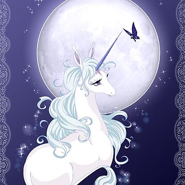 Artwork thumbnail, Full moon unicorn by LizabelaArt