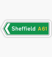 Sheffield, UK Road Sign Sticker