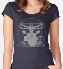 da Vinci percussion lines Women's Fitted Scoop T-Shirt