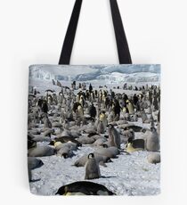 Snow Hill Island Emperor Penguin Rookery Tote Bag