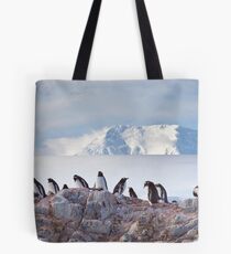 The Creche (Gentoo Penguins, Port Lockroy, Antarctica) Tote Bag