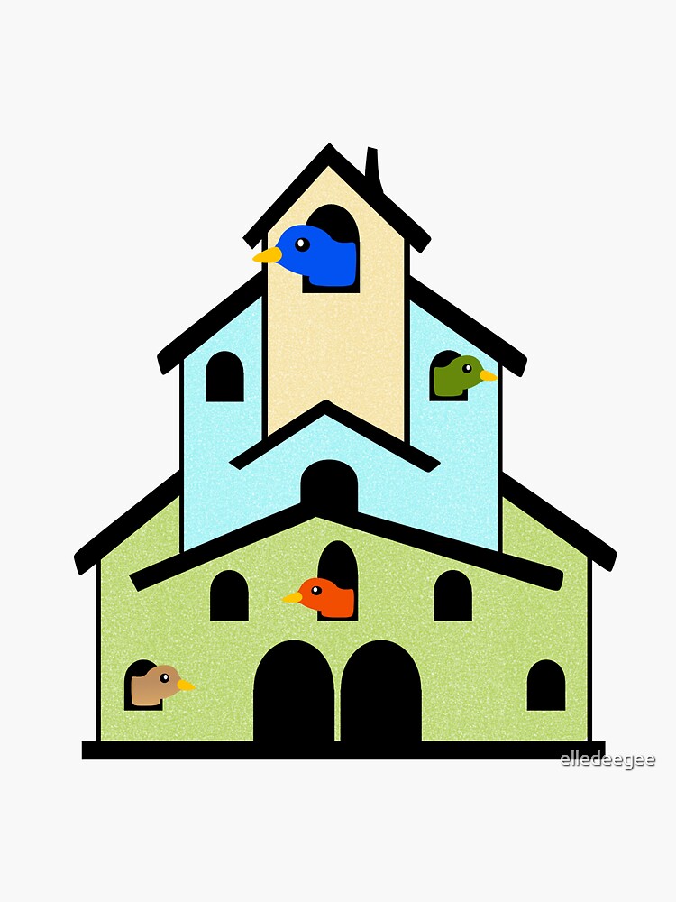 Tiered Bird House by elledeegee