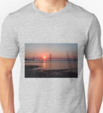 The Forth Road Bridge at Sunset Slim Fit T-Shirt
