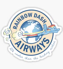 Rainbow Dash Airways Sticker