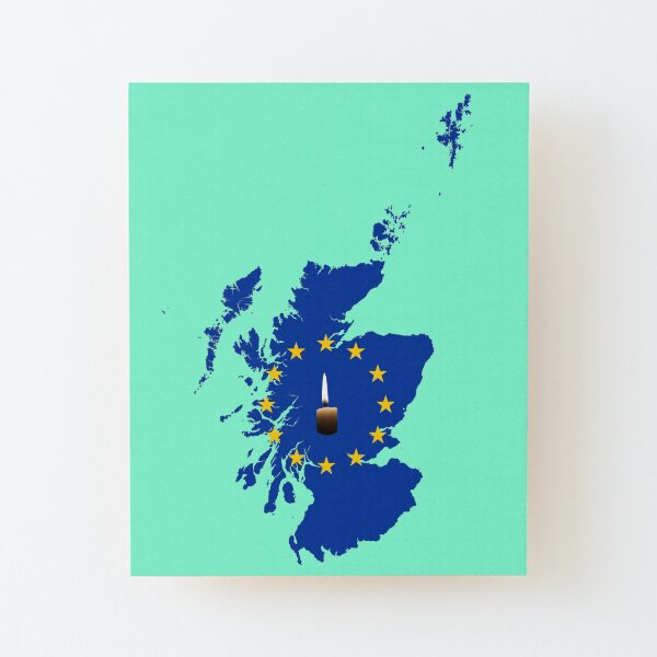 Leave a Light on for Scotland Wood Mounted Print