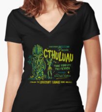 Cthuluau Women's Fitted V-Neck T-Shirt