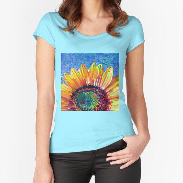Solar eyelashes Fitted Scoop T-Shirt