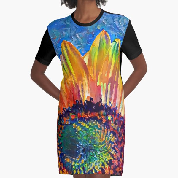 Solar eyelashes Graphic T-Shirt Dress