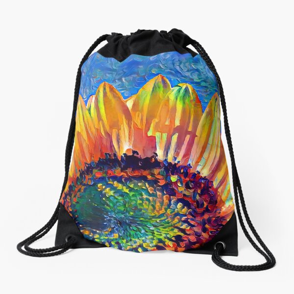 Solar eyelashes Drawstring Bag