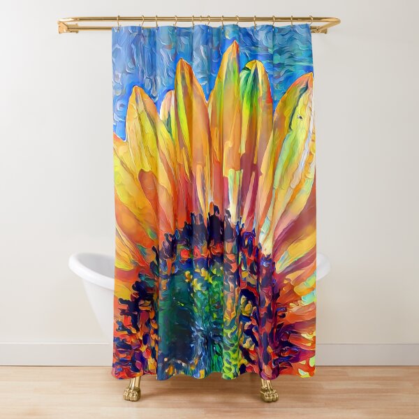 Solar eyelashes Shower Curtain