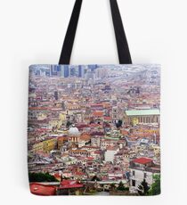 Vista of Napoli toward hills Tote Bag