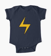 Lightning Bolt Logo Emblem Short Sleeve Baby One-Piece
