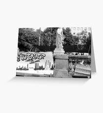 Barcelona Protests Greeting Card