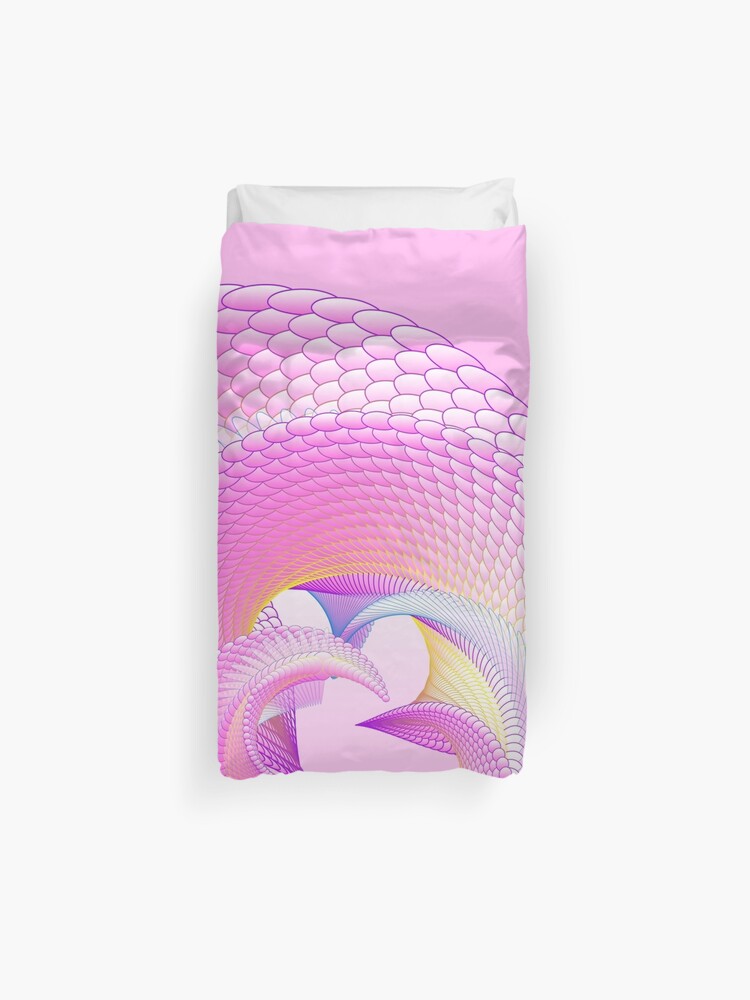 Pink Twister Duvet Cover By Mezmorphix Redbubble