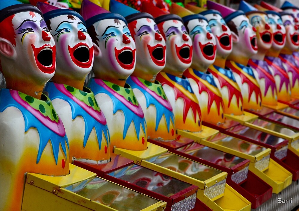 "Laughing Clowns" by Bami Redbubble