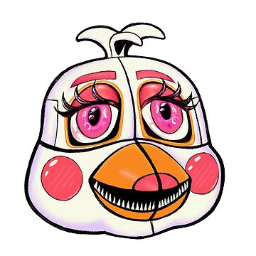 Funtime Chica Transparent Sticker for Sale by dongoverlord