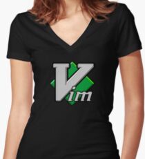 VIM Women's Fitted V-Neck T-Shirt
