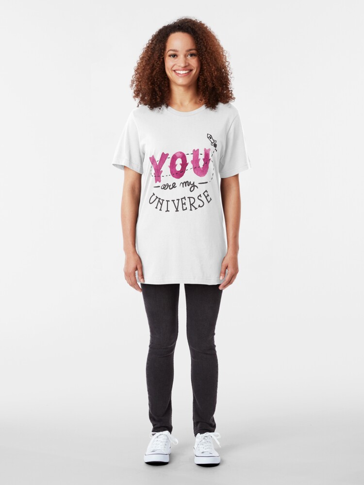 Alternate view of You are my universe Slim Fit T-Shirt