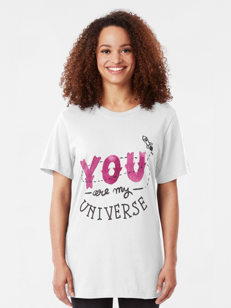 Alternate view of You are my universe Slim Fit T-Shirt