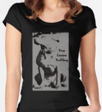 Stop Canine Profiling Women's Fitted Scoop T-Shirt