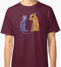 Opposites Attract Cat and Dog Classic T-Shirt