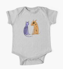 Opposites Attract Cat and Dog One Piece - Short Sleeve