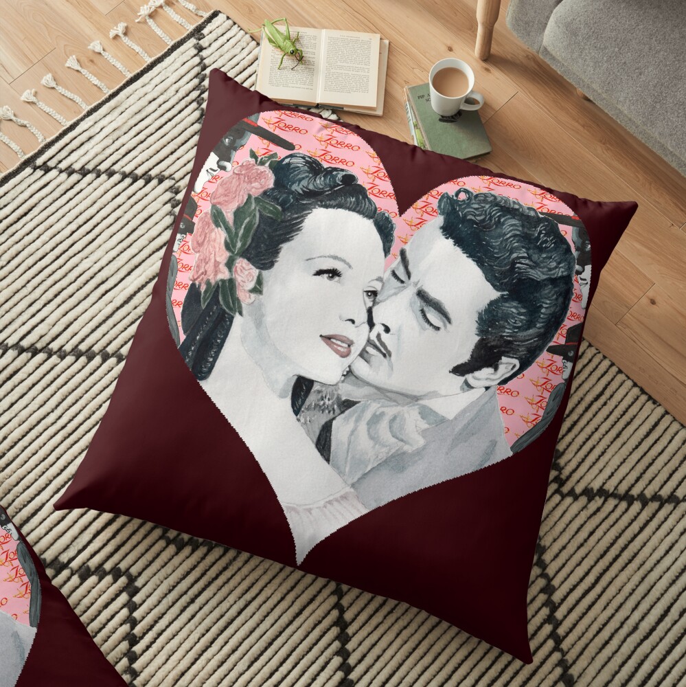 Zorro Valentines. Floor Pillow