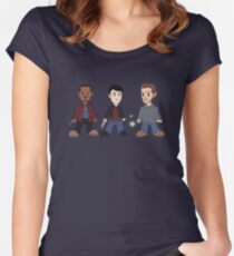 Hank, Nick, Monroe Women's Fitted Scoop T-Shirt