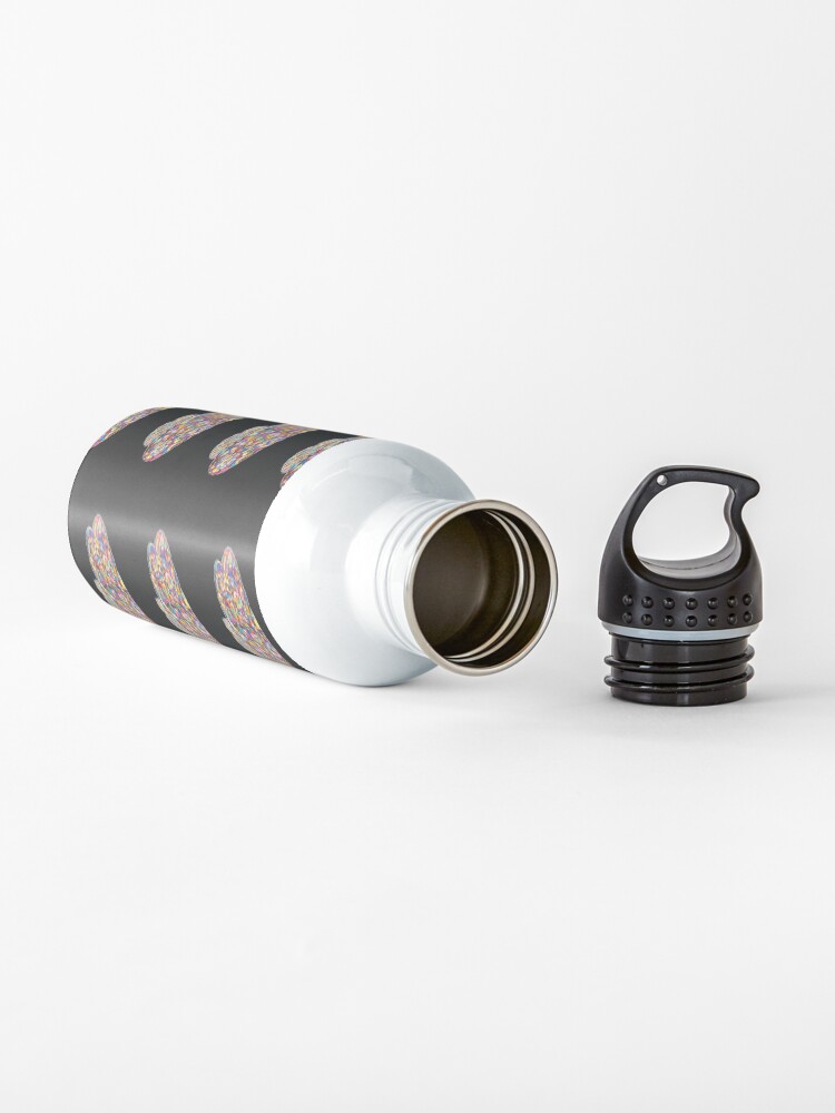 Alternate view of Riot Neuro artwork by Laura Bundesen Water Bottle
