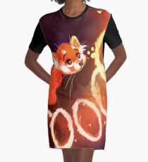 Panda rouge Robe t-shirt