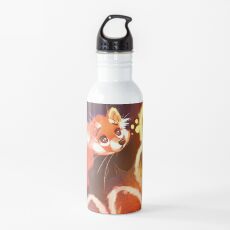 Botella de agua Panda rojo