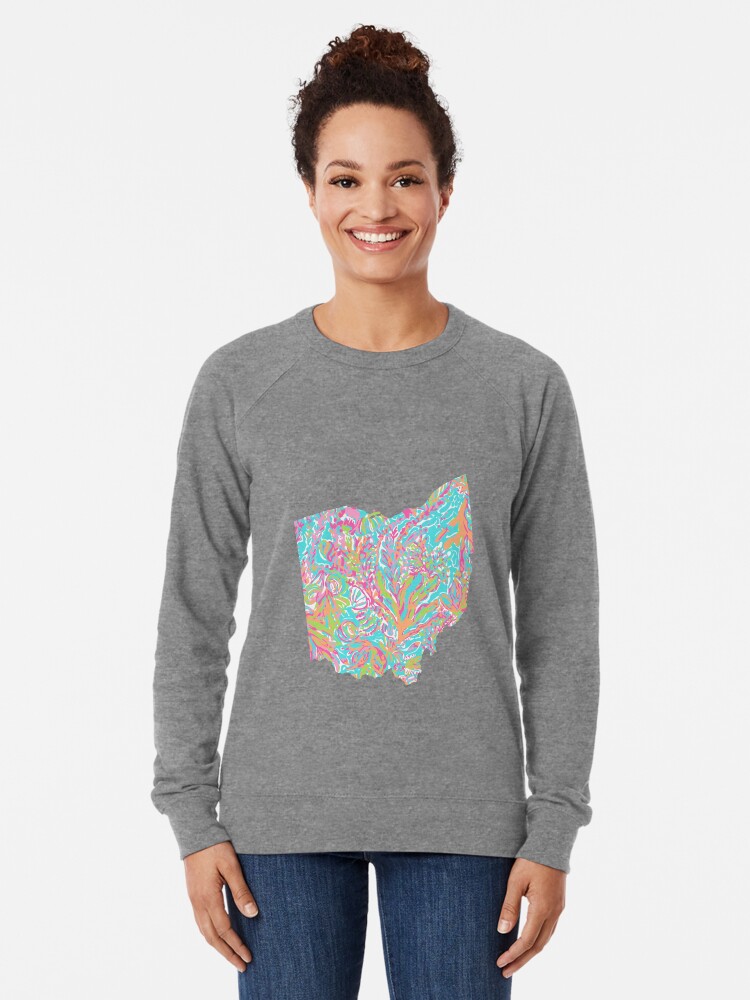 Alternate view of Lilly States - Ohio Lightweight Sweatshirt