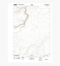 USGS Topo Map Oregon Oregon Butte 20110824 TM Photographic Print
