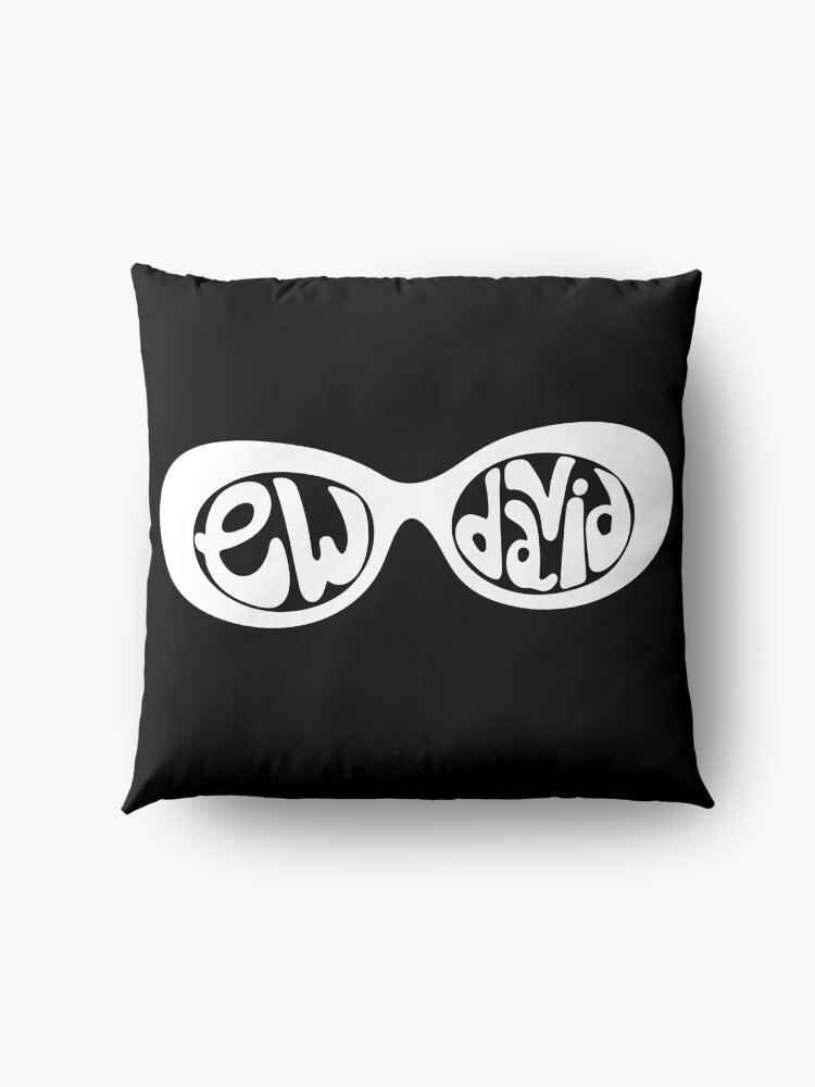 Alternate view of Ew, David. The iconic Schitt's Creek Alexis Rose to David Rose quote Hand lettered in Sunglasses. Floor Pillow