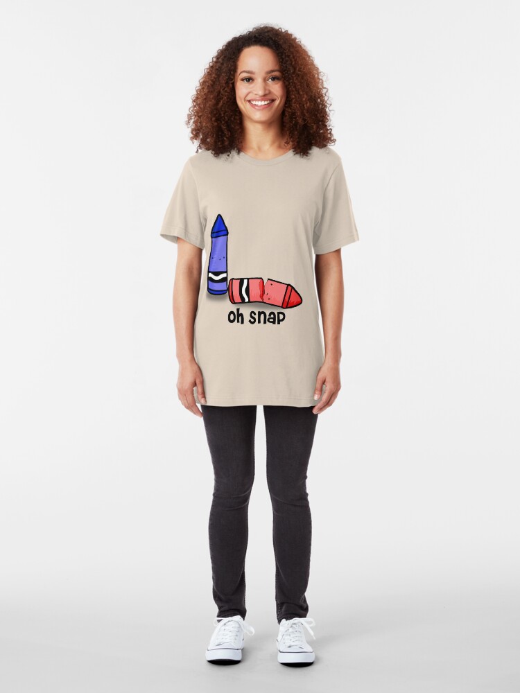 Alternate view of Oh Snap. Slim Fit T-Shirt