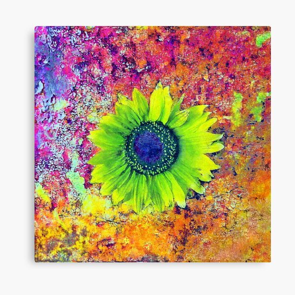 Abstract sunflower Canvas Print