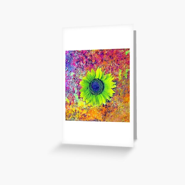 Abstract sunflower Greeting Card